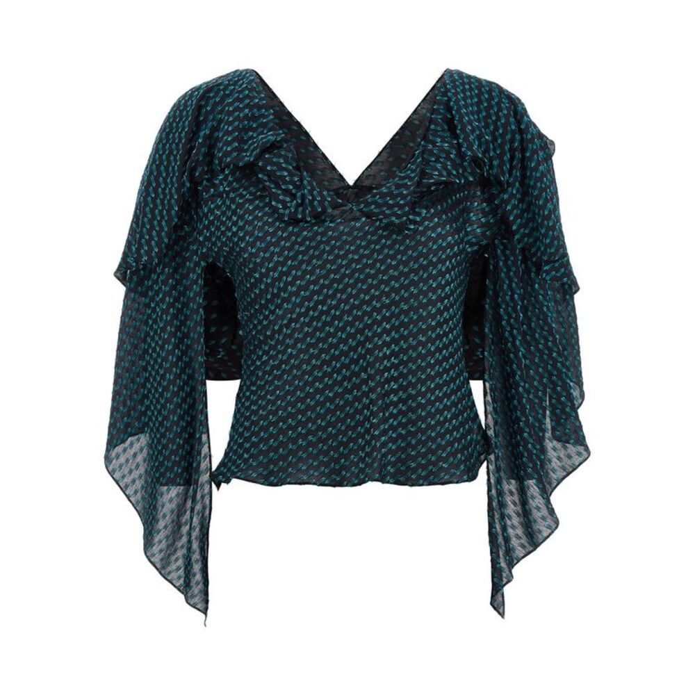 Kiko Kostadinov Blue Modal Women's Blouse